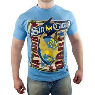 ☆阿Su倉庫☆WWE摔角 Sin Cara Bienvenido T-Shirt CARA面具圖騰絕版款 限時特價熱賣中