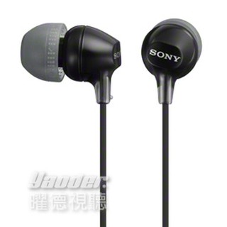 〔送收納盒〕SONY MDR-EX15LP 黑色 耳道式耳機 時尚輕盈