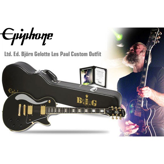 傑克森樂器 Epiphone Bjorn Gelotte Les Paul Custom Outfit 簽名琴 電吉他