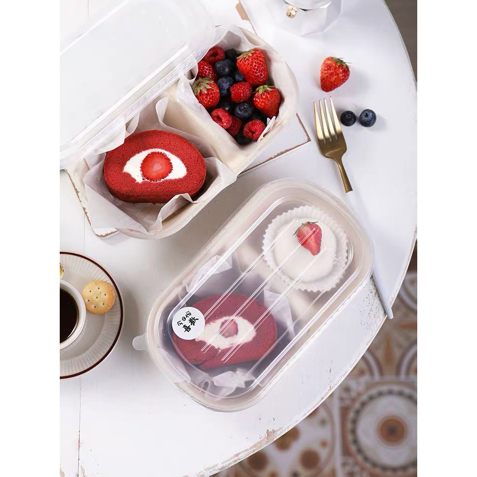 ☆PoPo Cherry☆野餐盒 沙拉盒 餐盒 打包盒 便當盒 餅乾盒 西點盒 蛋糕盒 環保紙盒
