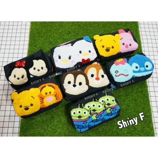 正版 迪士尼 tsum tsum 滋姆滋姆 刺繡系列 牛仔包 筆袋 化妝包 收納包 米奇 米妮 維尼 奇奇蒂蒂 三眼怪