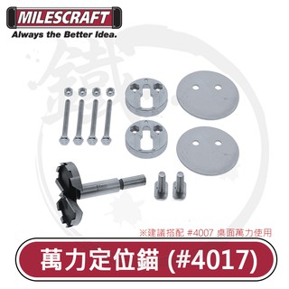 Milescraft 萬力定位錨 4017 鑽孔定位組 clamp anchors＊建議搭配 4007【小鐵五金】
