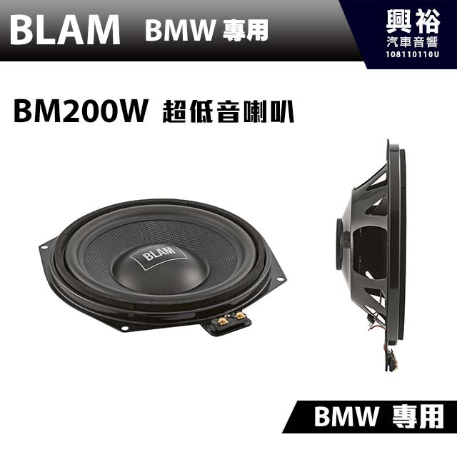 興裕 【BLAM】BM 200W BMW 專用超低音喇叭