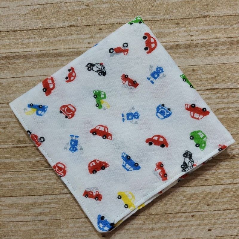 ♡青手作♡男寶最愛的機器人＆車車🚒二重紗（25＊25）四層紗、紗布巾、口水巾、手帕巾、餵奶巾
