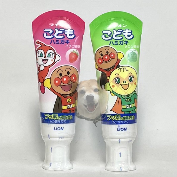 【即期出清】日本獅王麵包超人牙膏 草莓/哈密瓜 40g