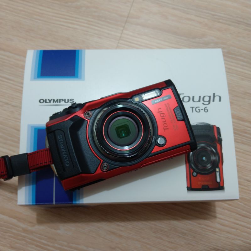 (保留)olympus 輕便數碼相機 Tough TG-6 紅色 雙北可面交