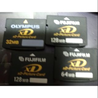OLYMPUS 128MB X2 64MB X1 32MB X1 XD。二手 記憶卡