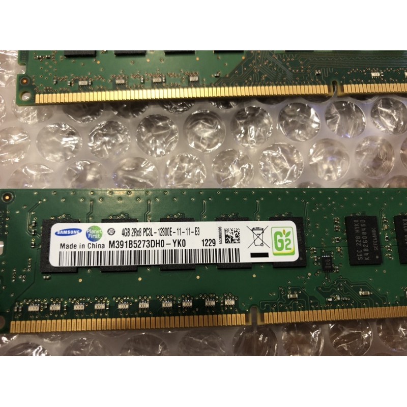 二手拆機 三星 Samsung 4G 1600 DDR3 純ECC 工作站伺服器專用記憶體4GB 2Rx8 PC3L