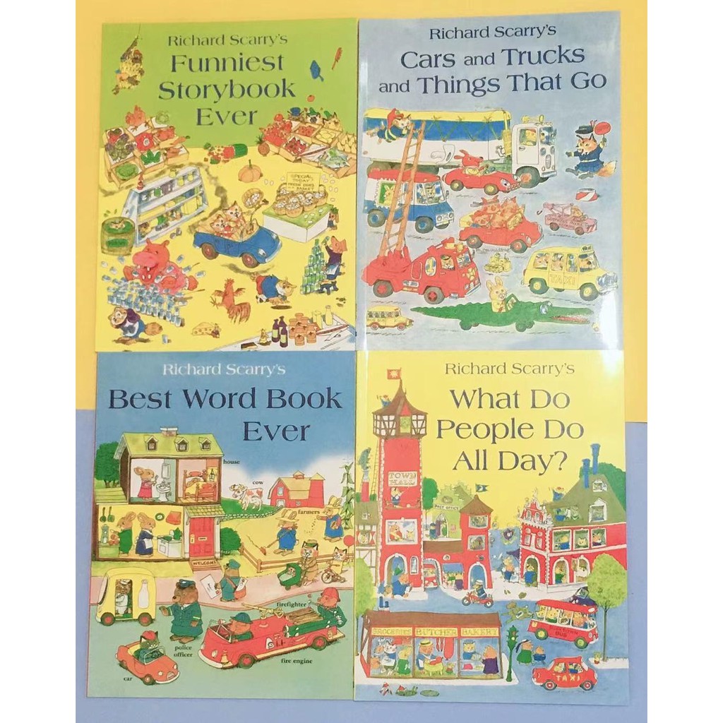 向日葵 點讀版 忙忙碌碌鎮 Richard Scarry兒童暢銷書what Do People Do All Day 蝦皮購物