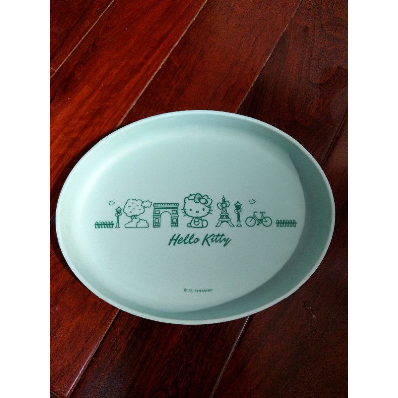 7-11hello kitty法國風造型餐盤（竹纖維），輕便餐盤，摔不破餐盤