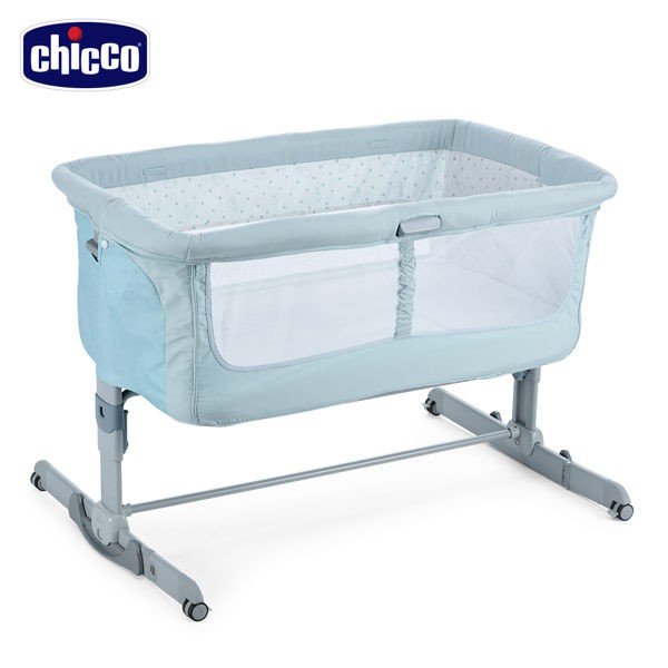 Chicco Next 2 Me多功能移動舒適床邊床水漾藍--二手