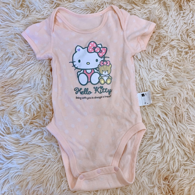 三麗鷗 sanrio 品牌 hello kitty 凱蒂貓 嬰兒二手衣物 寶寶二手衣物 夏裝 包屁衣 連身衣