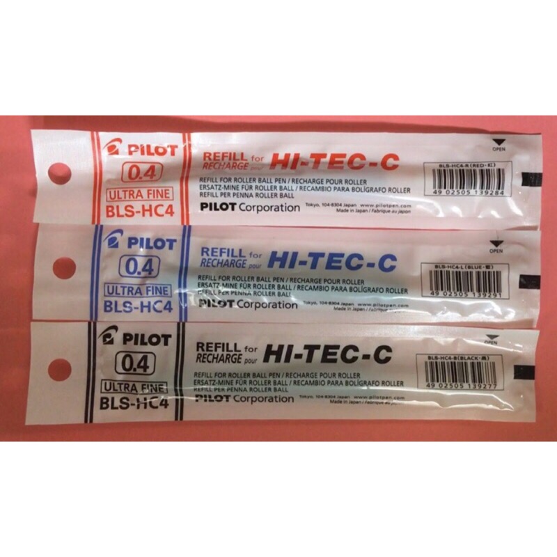 〈現貨〉PILOT 百樂 HI-TEC-C 0.4 BLS-HC4 超細鋼珠筆芯