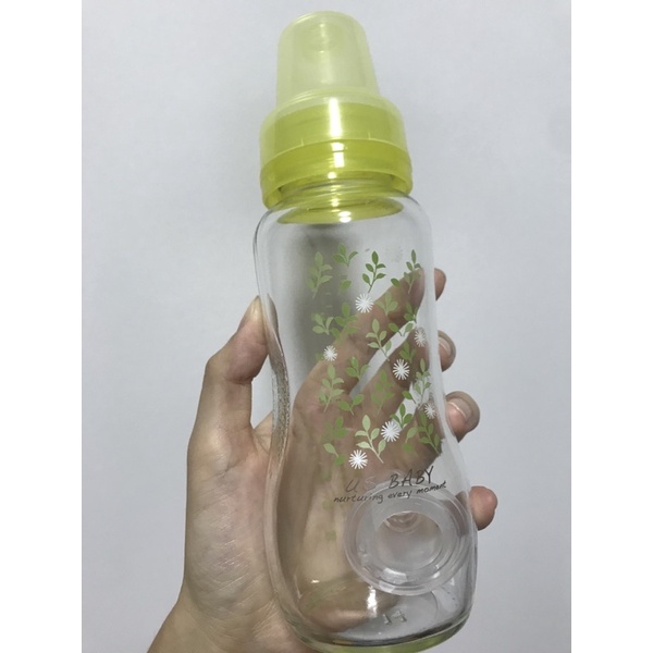 《全新未使用》優生us baby標準口徑玻璃奶瓶240ml