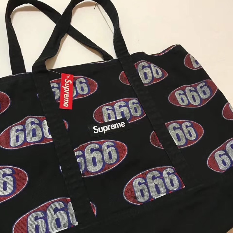 supreme 666 tote bag