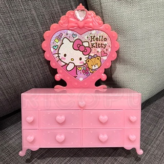 日本 三麗鷗 KT Hello Kitty 梳妝台印章組 收納盒 置物盒
