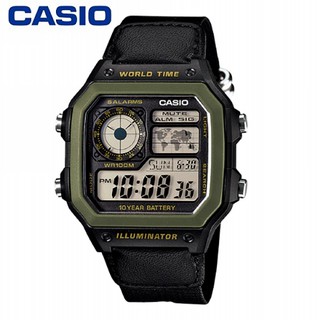 【CASIO】AE-1200WHB-1B 10年電力電子錶款/經典百搭/男女通用款/42mm/公司貨【第一鐘錶】