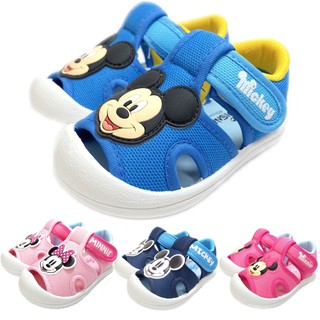 嬰兒護趾涼鞋 米奇米妮 寶寶鞋 學步鞋 台灣製 13-16號 迪士尼