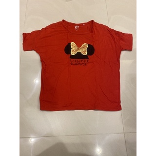 uniqlo Disney Minnie 紅色女大人短T M號