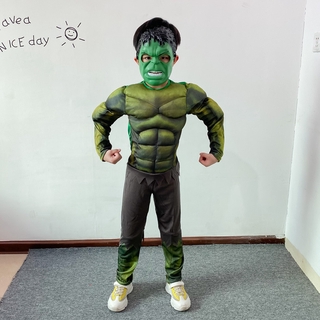 綠巨人衣服肌肉服裝兒童成人浩克The Hulk舞會派對萬聖節表演服