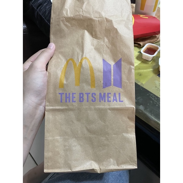 BTS麥當勞聯名紙袋