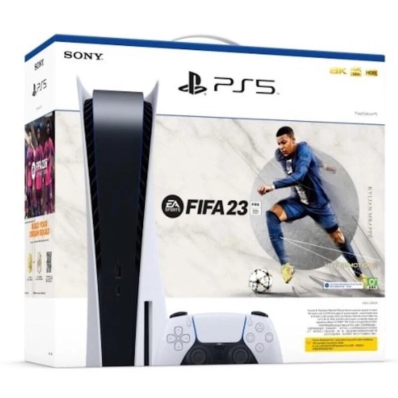 ［EZ電玩］PS5 EZ SPORT FIFA光碟版同捆主機 附4個遊戲 （2023fifa,足球.限自取