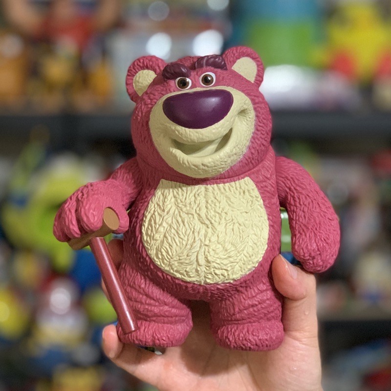 現貨 美國 mattel 絕版 玩具總動員  高18.5cm 巨大 熊抱哥 草莓熊 附拐杖 公仔人偶