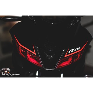 [老爸包膜店]YAMAHA R15 V3 R15V3 車頭運動拉線 造型 改裝 拉線 改色 版型