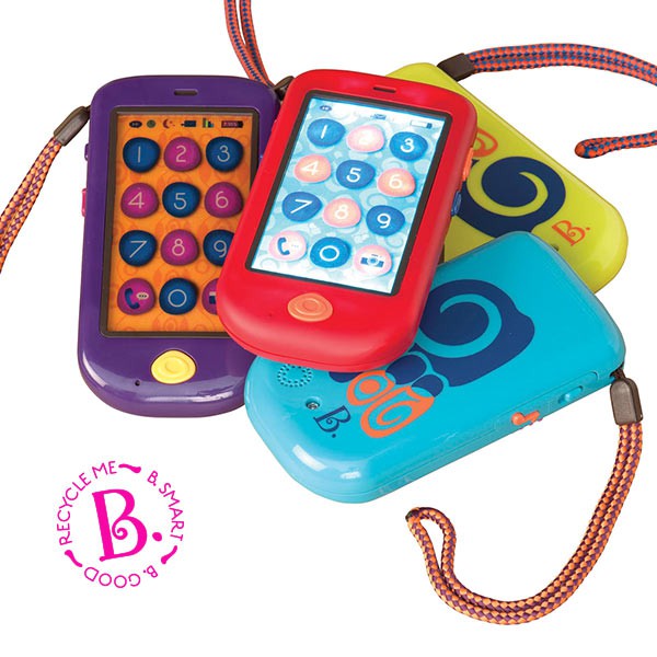 美國 B.TOYS 嗨Phone(2色)兒童玩具手機-米菲寶貝