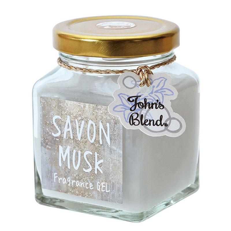日本 John′s Blend SAVON MUSK 皂香麝香 芳香凝膠 / 芳香膏 (135g) 化學原宿