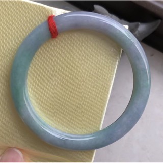 圈口54.2圓骨~【AG 024】(附中國A貨證書)冰糯種 春彩紫羅蘭 A貨翡翠/緬甸玉手鐲~【古風糖心 出品】不議價