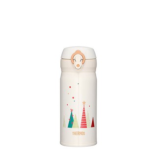 THERMOS 膳魔師 JNL-352CM-PRW 繽紛聖誕派對-白350ml 不鏽鋼保溫杯瓶公司貨 超取