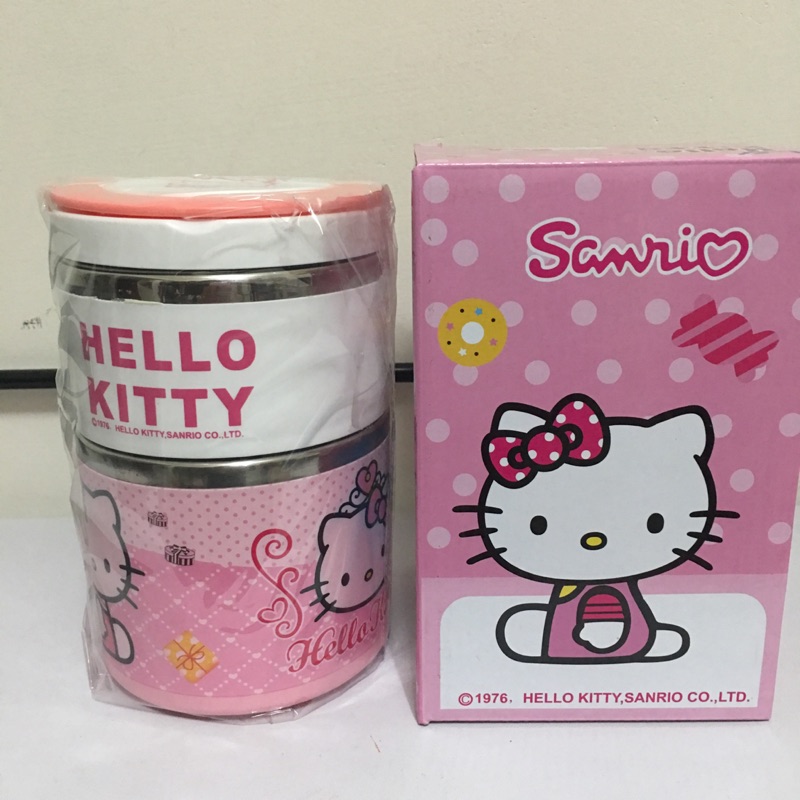 【出清專區】Hello Kitty手提雙層保溫便當盒