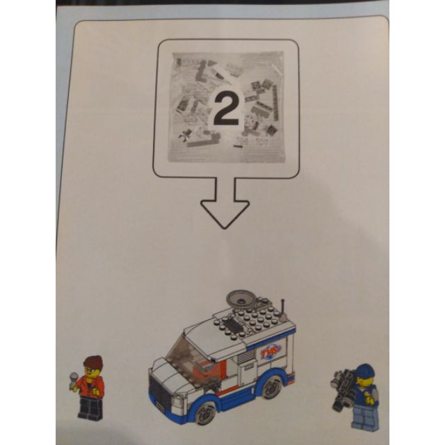 ［BrickHouse] LEGO 樂高  60233 拆售 News van 新聞採訪車 全新