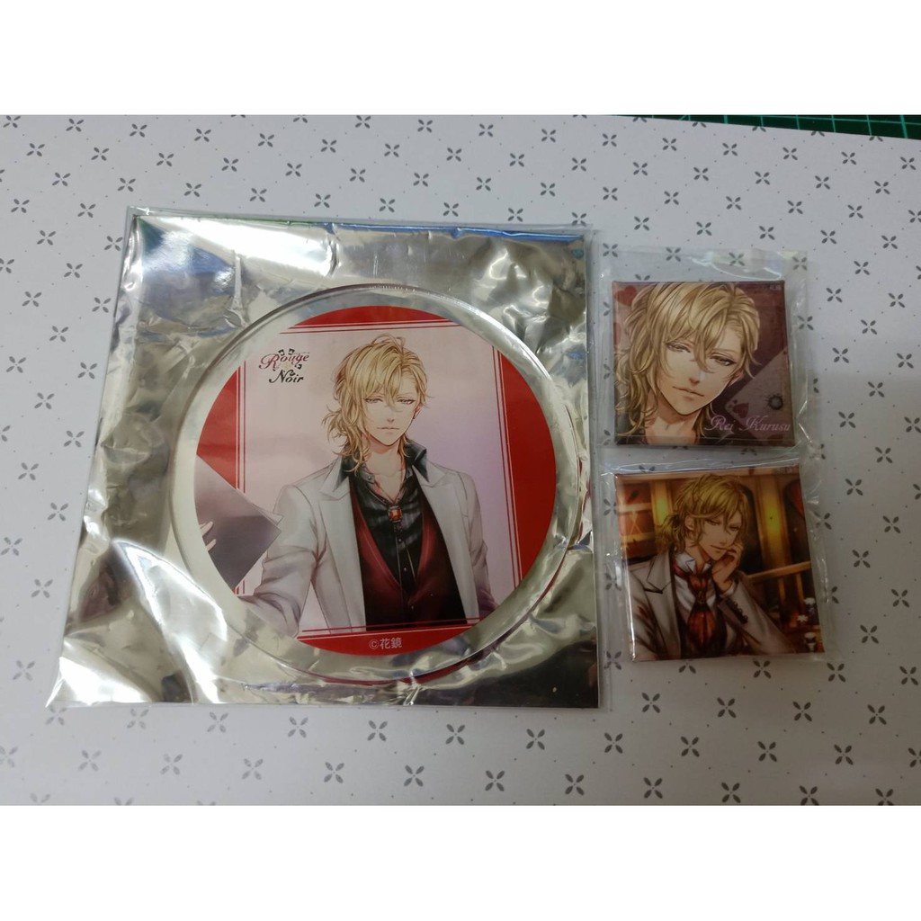 Rouge Et Noir 花鏡徽章壓克力杯墊真壁亮来栖玲周防衛士柏木セナ河村眞人佐和真中 蝦皮購物