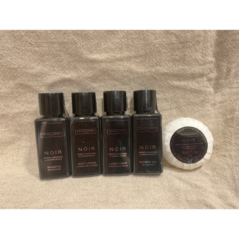 五星飯店 英國倫敦 The White Company Noir  TWC 沐浴 洗髮 潤髮 乳液 香皂 旅行組