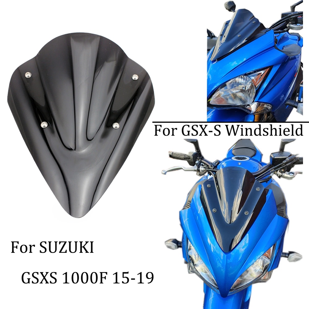 前擋風鏡導流罩適用鈴木 SUZUKI GSX-S1000F 2015-2019 GSXS1000 擋風玻璃 摩托機車改裝