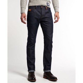 專櫃售價6000！SUPERDRY 極度乾燥 刷色/原色 橘小標 牛仔褲/長褲．Officer Jeans 破損原色