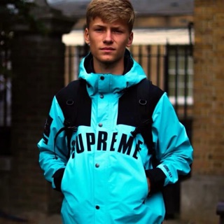 supreme the north face arc logo mountain parka teal