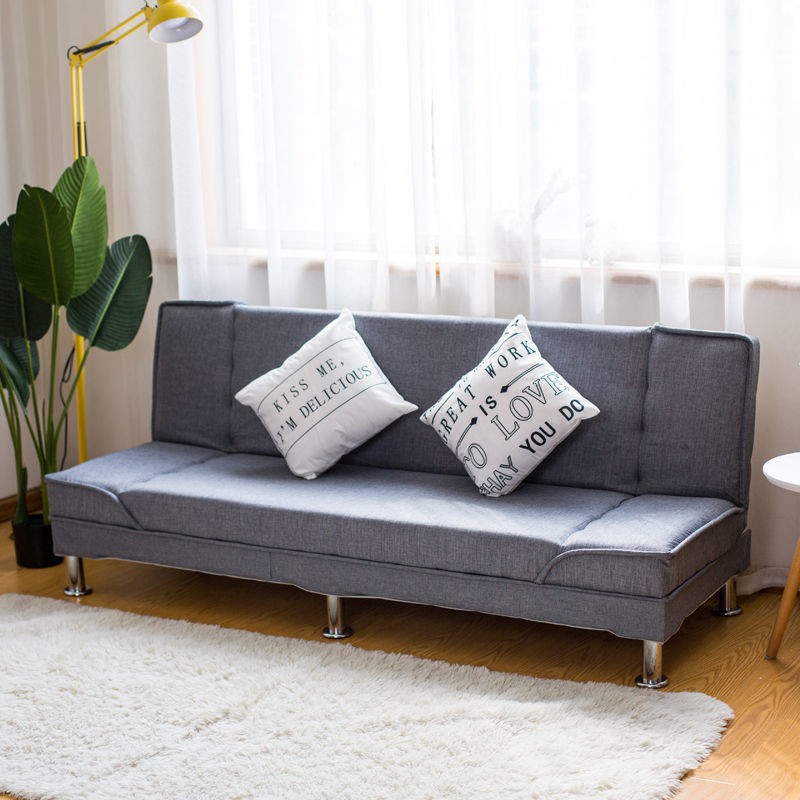 廠家直銷#小戶型布藝沙發簡易客廳可折疊沙發單人雙人三人沙發出租房沙發床
