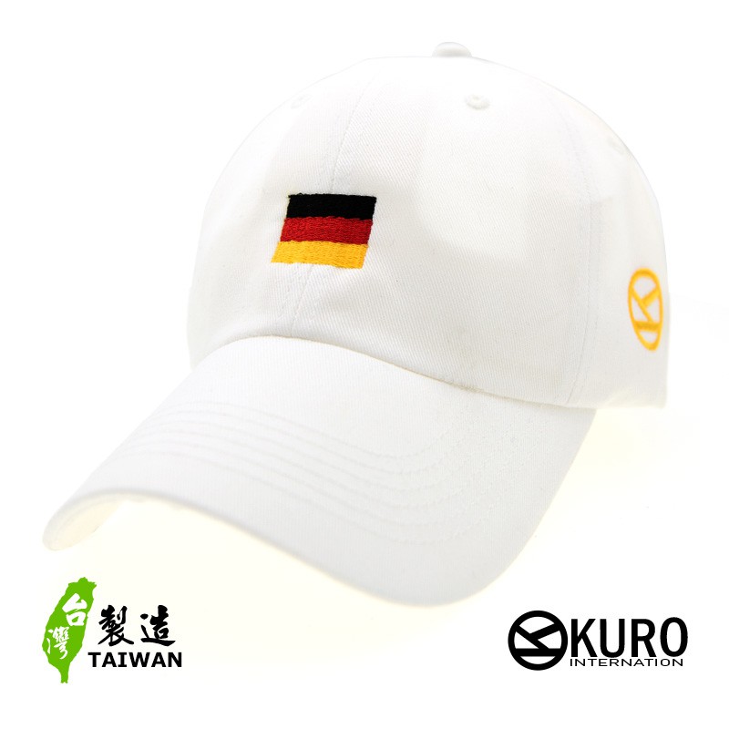 KURO-SHOP世足德國國旗老帽 棒球帽 布帽(可客製化電繡)