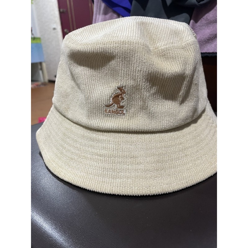 kangol米色燈芯絨漁夫帽 原價1280