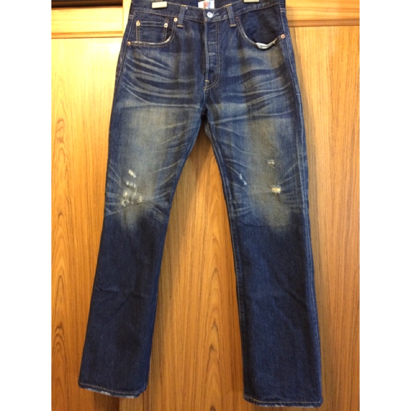 Levis 501 經典水洗刷色 直筒褲 34x32