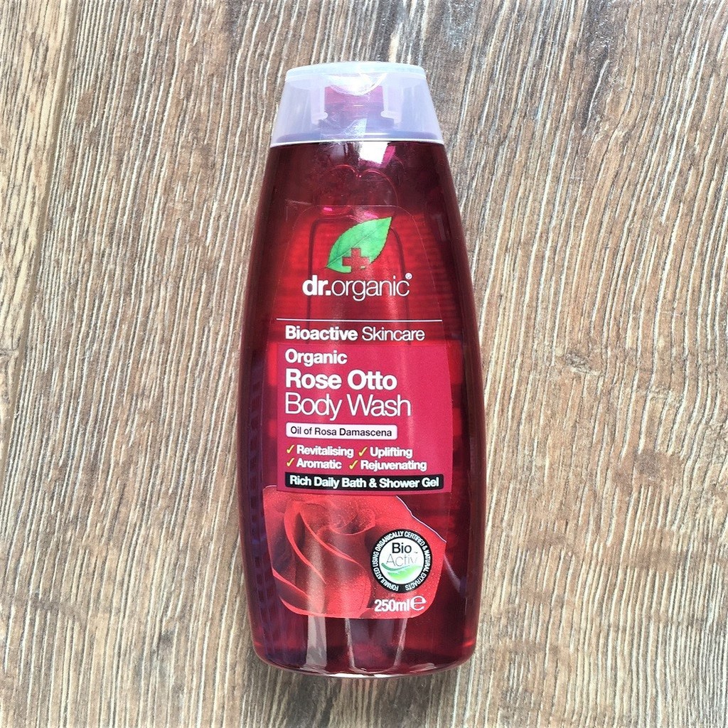 英國製 Dr. Organic Roos Otto Body Wash 有機 奧圖玫瑰 玫瑰精油 玫瑰沐浴乳 新品