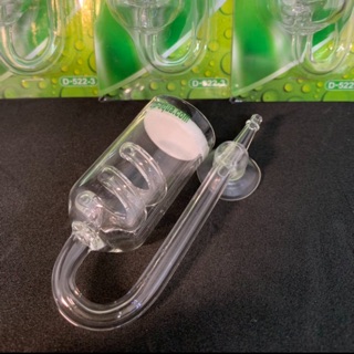 ［水族最便宜］二氧化碳細化器 CO2細化器 計泡氣二合1 雅柏3圈 玻璃細化器 25mm