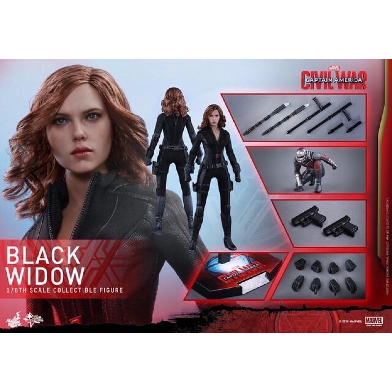 ‼️現貨‼️Hottoys mms365 美國隊長3:英雄內戰 黑寡婦 BLACK WIDOW