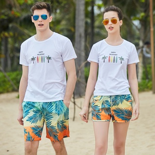 情侶沙灘褲 寬鬆版型 海灘水樂園 泳褲 海邊衝浪 速乾女短褲