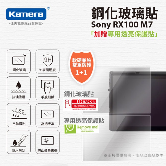 "買一送一" Sony DSC-RX100 VII 鋼化玻璃貼 硬式保護貼 RX100 專用 9H 買鋼化送高清 保護貼