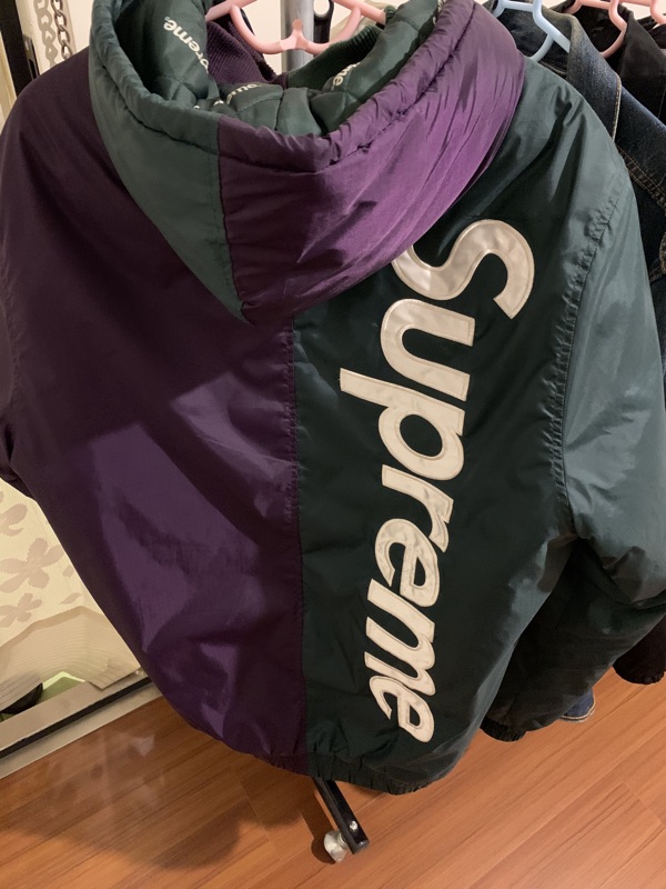 Supreme 15AW 2-tone hooded sideline jacket | 蝦皮購物