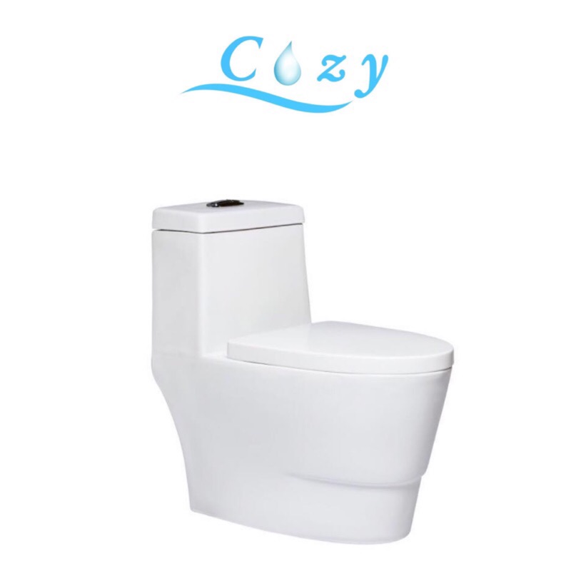 （Cozy 衛浴） 單體馬桶 緩降馬桶蓋 龍捲式沖水 抗省水裝置(兩段式沖水) CZ-1297